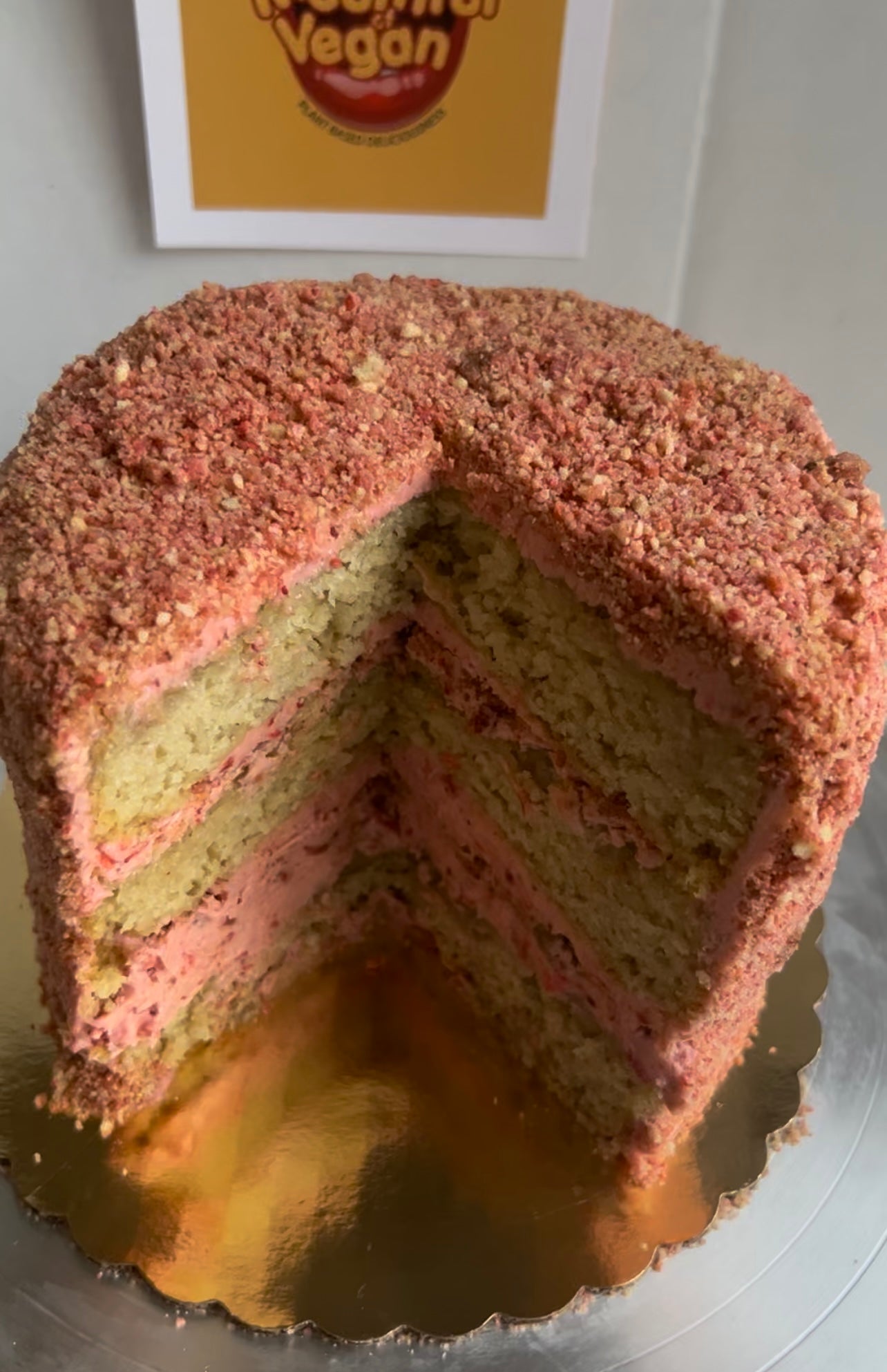 Strawberry Crunch Cake